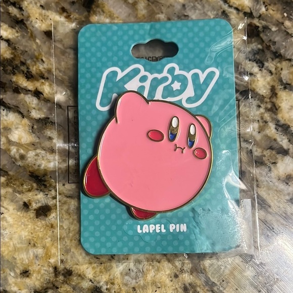 Kirby Pink Lapel Pin - Picture 1 of 2